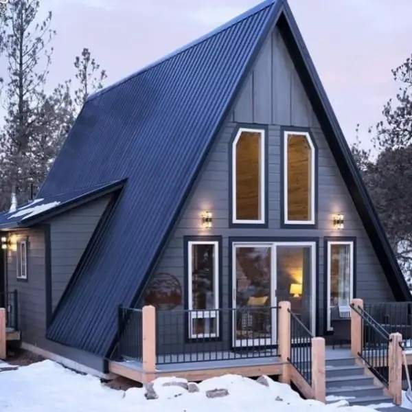 Stunning Eco-Friendly A-Frame Home On 2 Acres In Florissant a-frame modern home