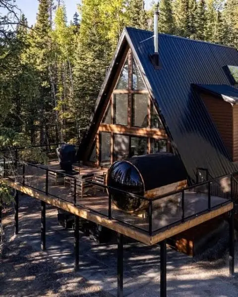 Wilderness Micro A-Frame: Modern Cozy Off-the-grid Cabin In The Woods a-frame modern home