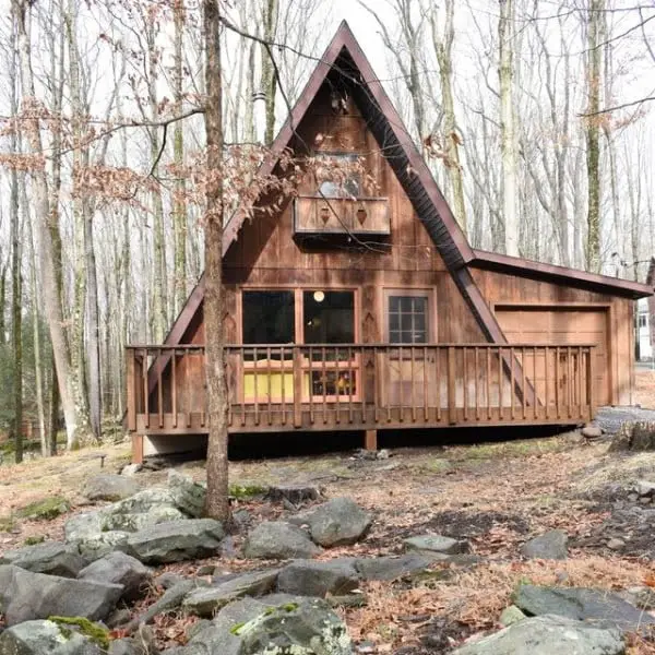 Minimalistic A-Frame: Modern Dream Cabin In The Pocono Mountains a-frame modern home