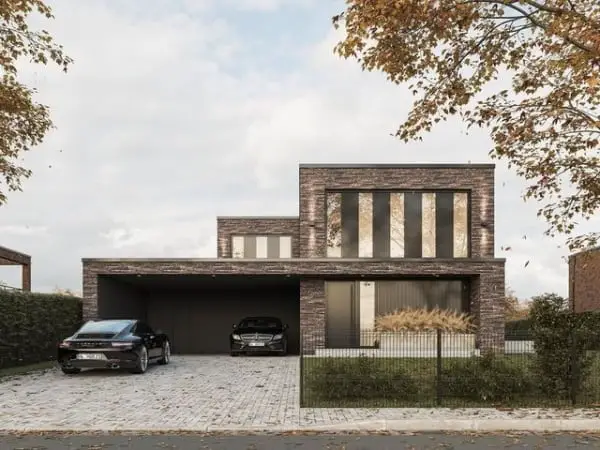Sleek And Welcoming Bauhaus Luxury Villa With Flat Roof bauhaus modern home