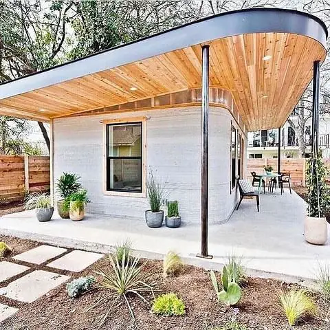 Eco-friendly And Cozy: Bamboo A-Frame Tiny Home beautiful tiny modern home