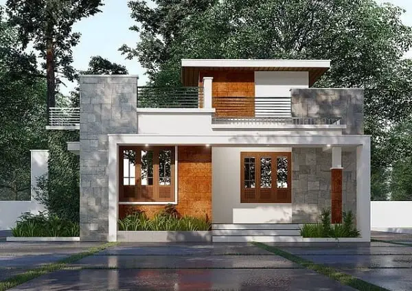 Innovative And Affordable: A Stylish Tiny Modern Home Design In Kerala beautiful tiny modern home