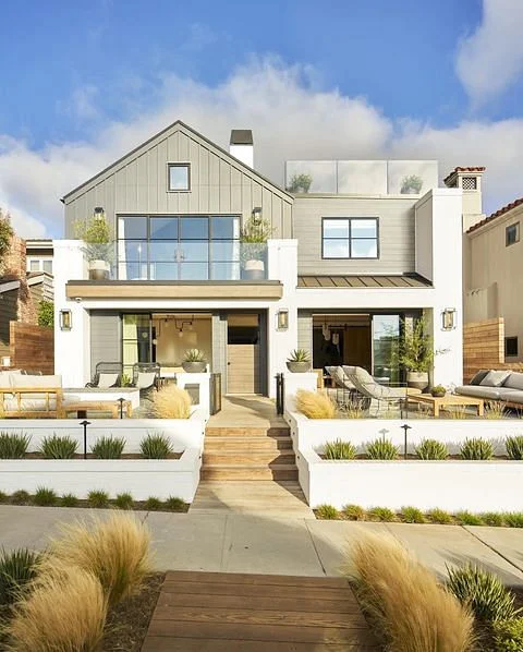 Cheerful And Coastal: New-Construction Home In Corona Del Mar coastal modern home