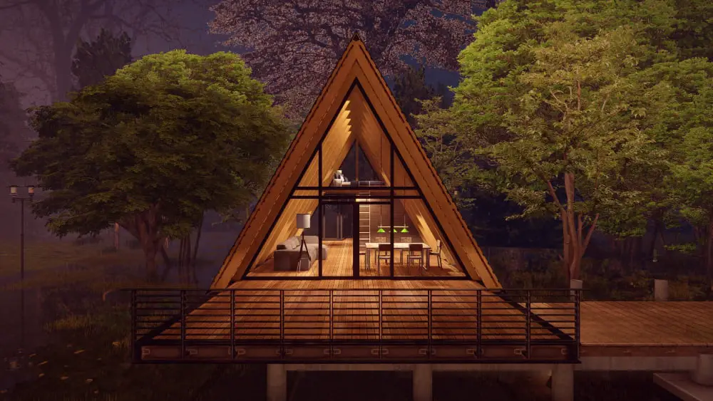 A-frame Woodland Cabin