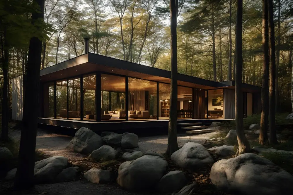 Modern Houses in the Woods