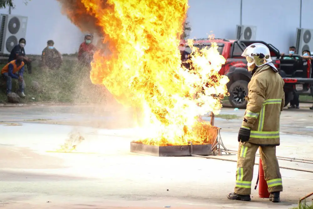 fire at construction