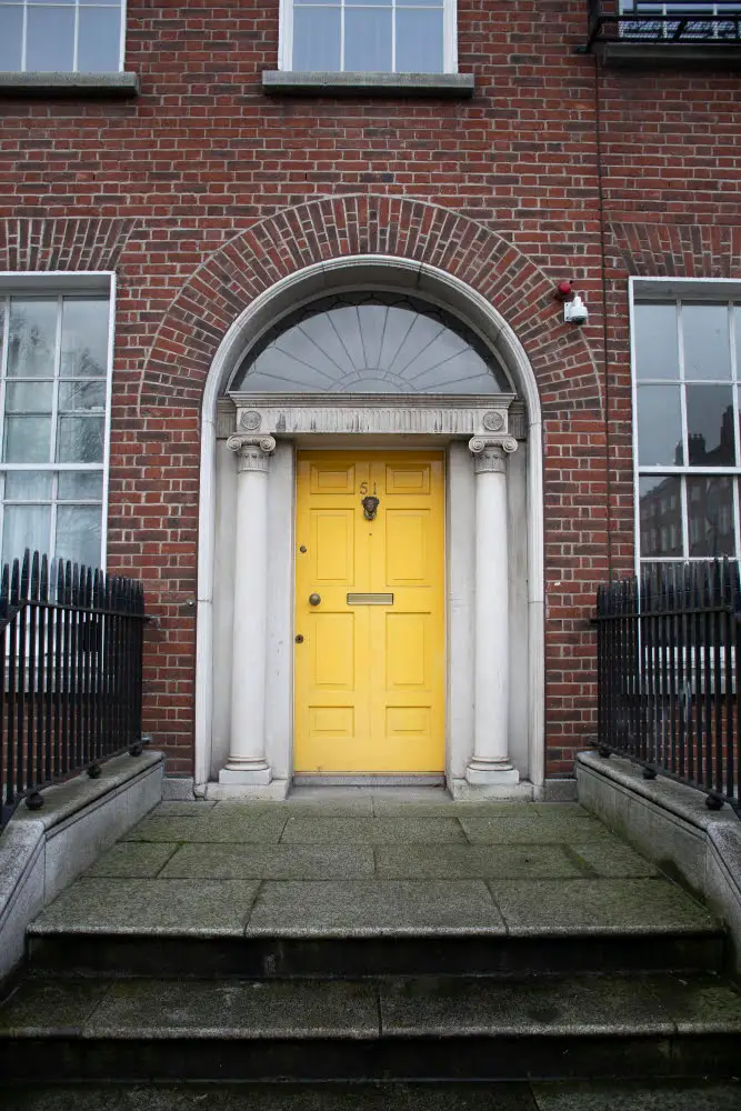 Bold Front Door Colors Brick House