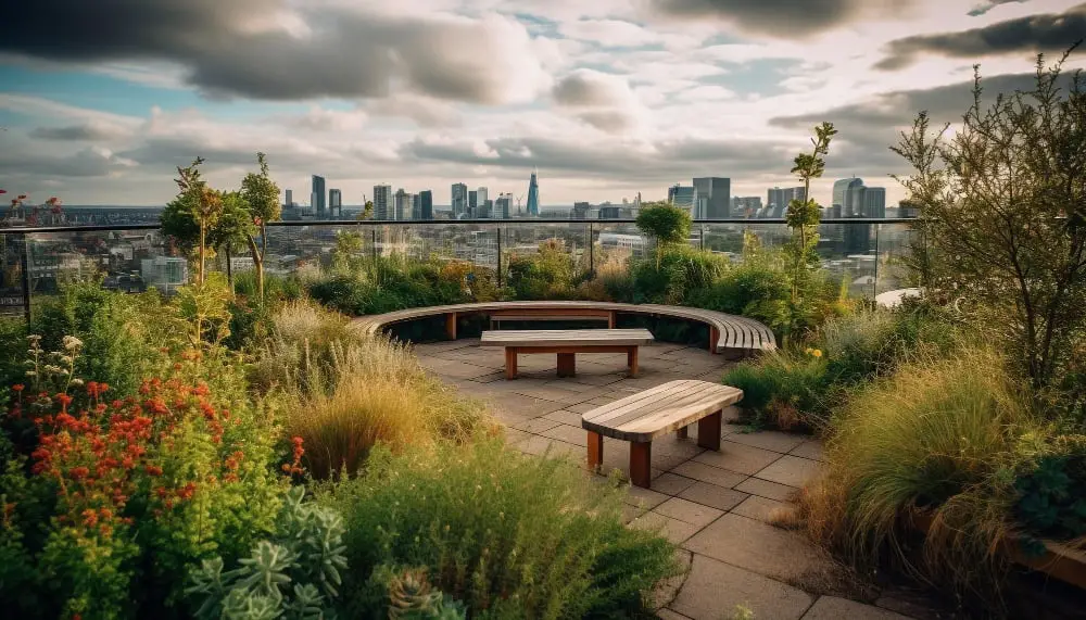 Circular Green Rooftop Garden