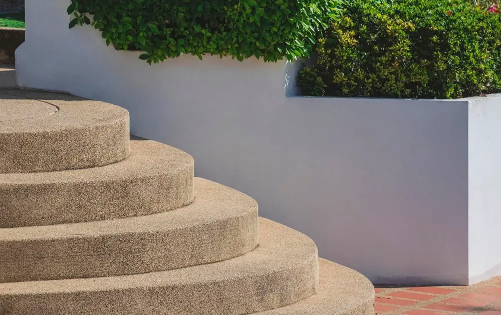 Circular Stone Entryway steps