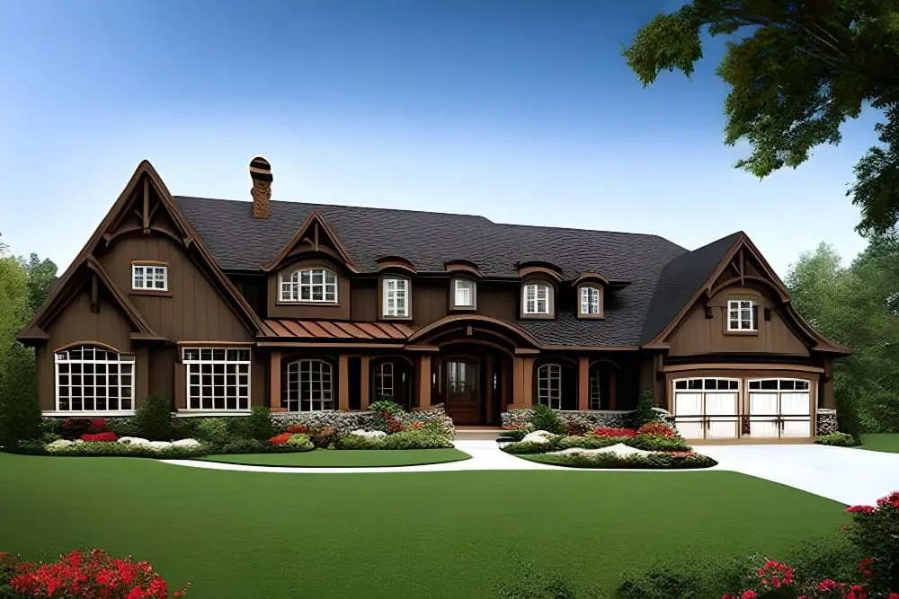 Exterior design home gambrel