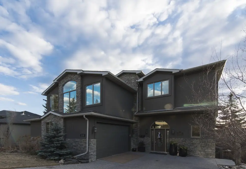 Grey Stucco House