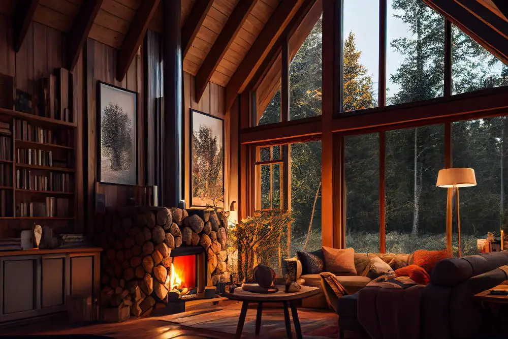 Modern Chalet large windows