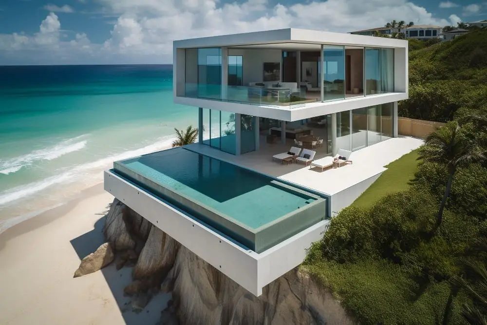Modern Cliff Houses near beach