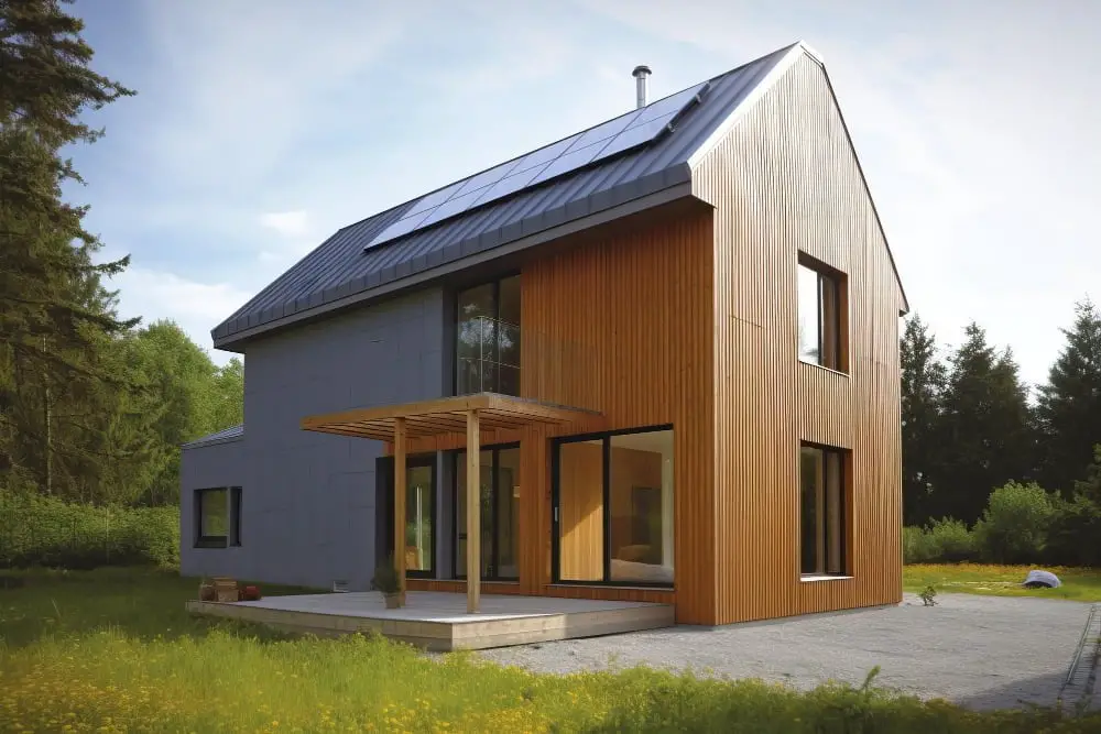 Modern Gambrel Roof House