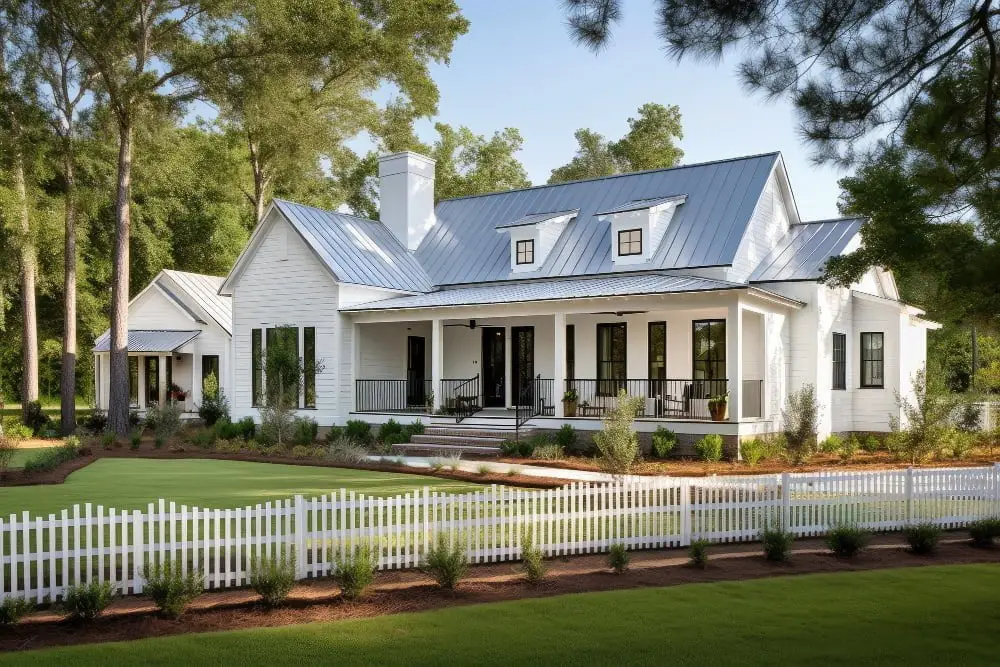 Modern White Ranch House