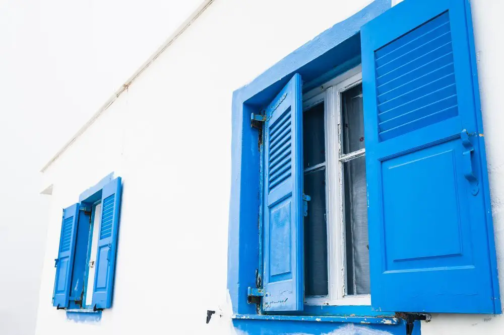 Navy Blue Shutters