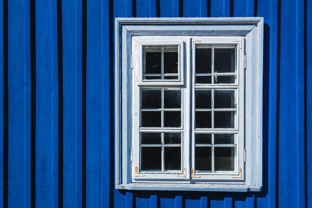 dark blue exterior house