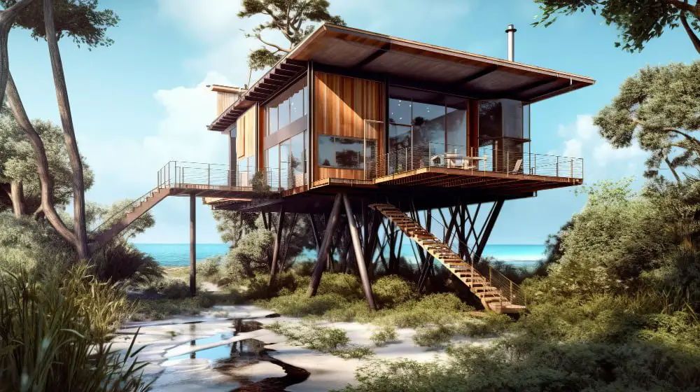 modern Stilt Cabin