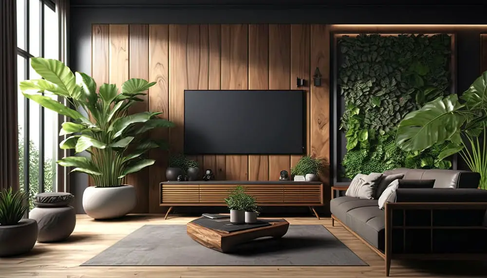 wood Interiors vertical garden