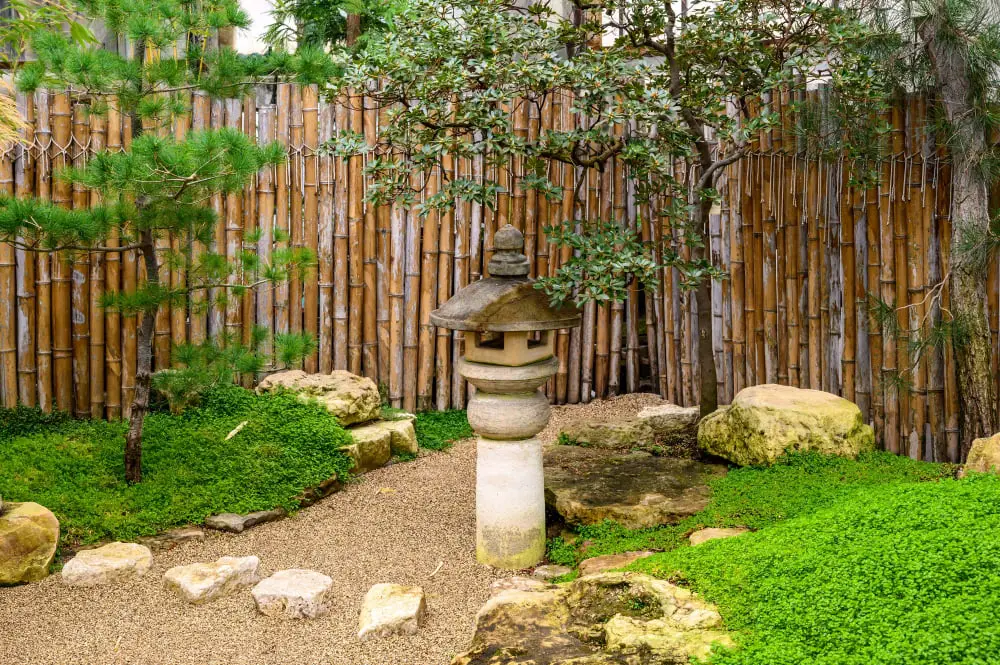 Japanese House Bamboo Fence