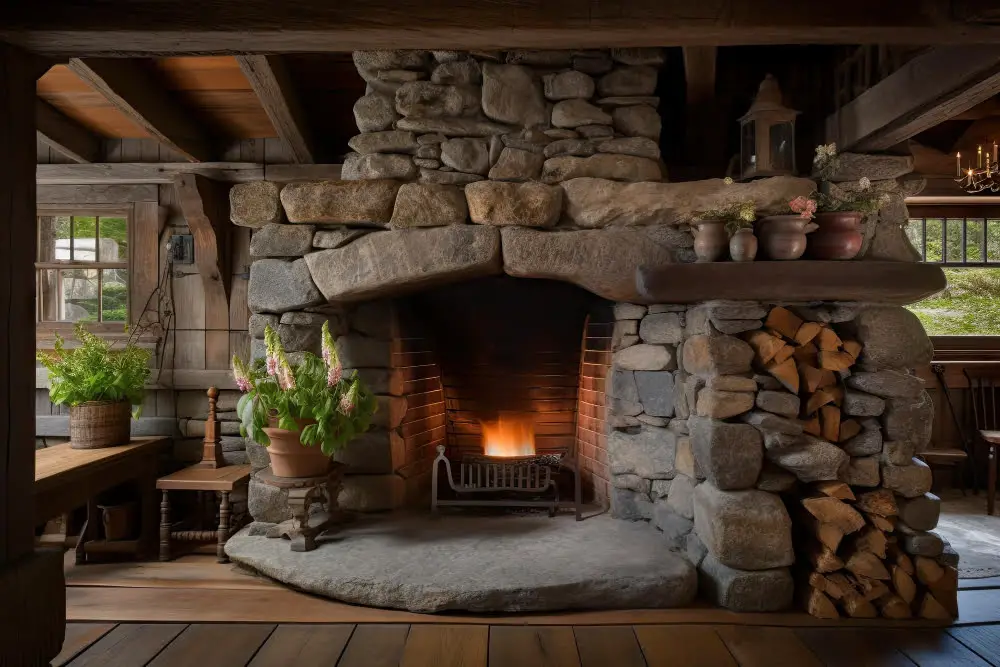 Stone Walls and Fireplaces