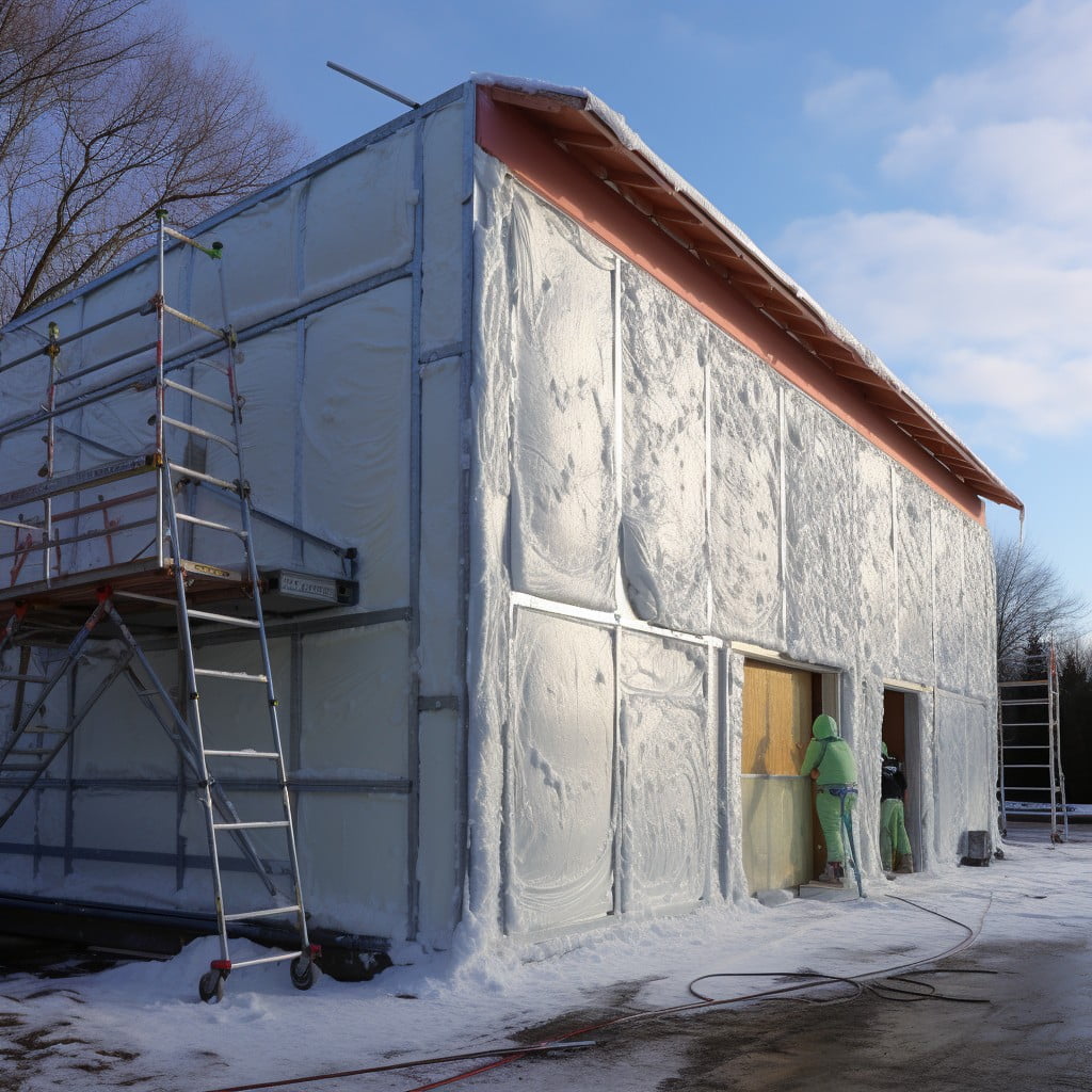 foam or fiberglass insulation