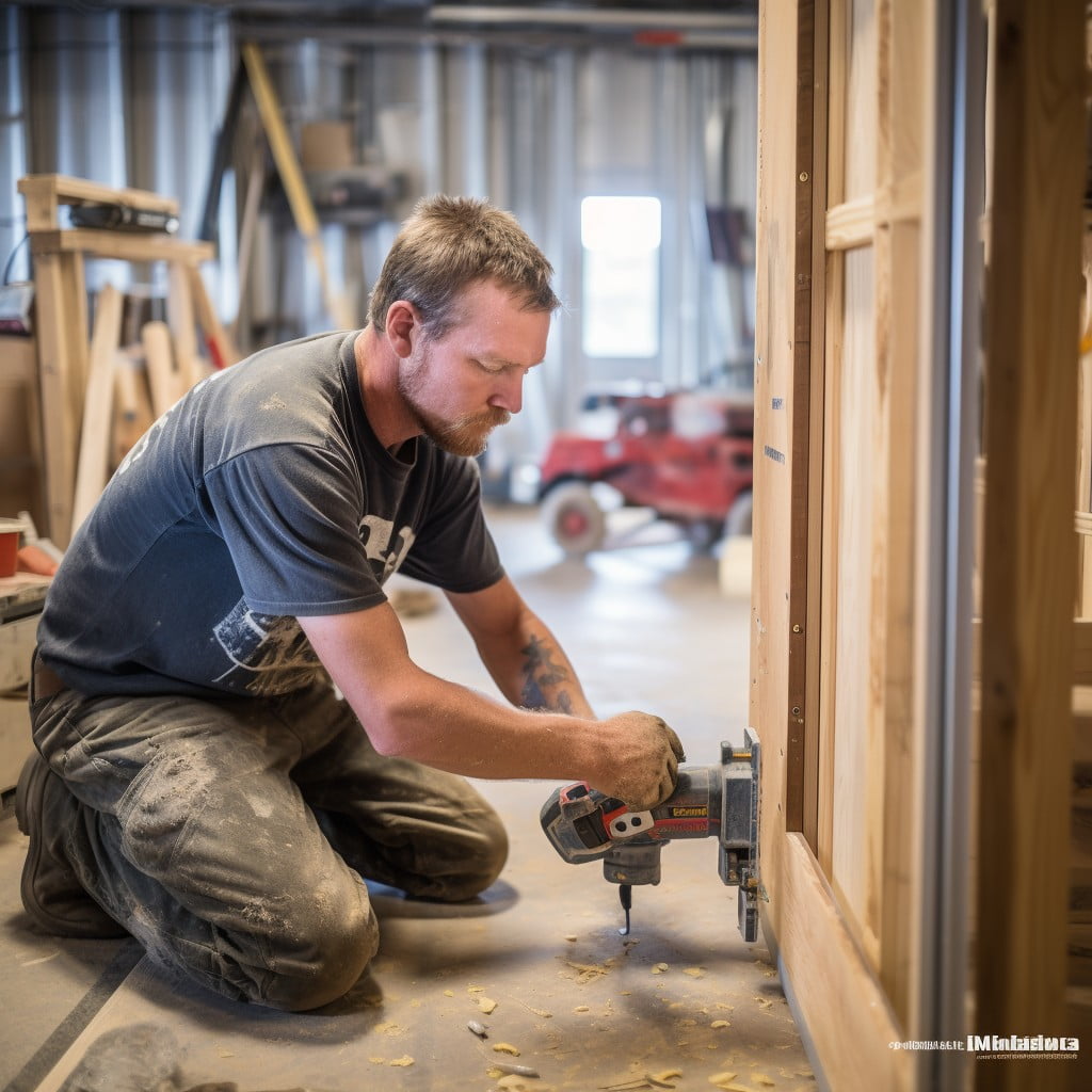 guide to frame a door in a metal building