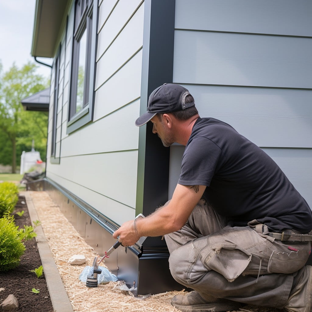 how to overlap base trim for metal siding panels