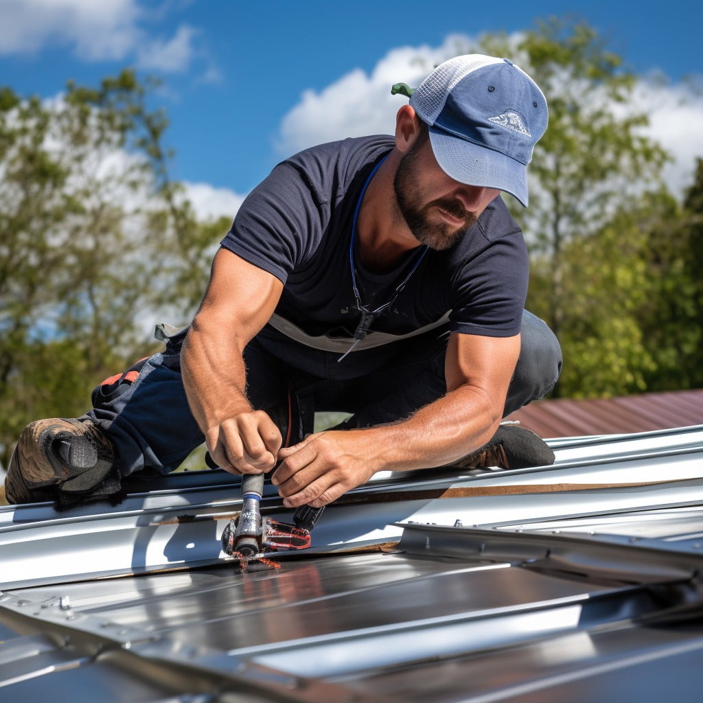 preparing the metal building roof for sealing