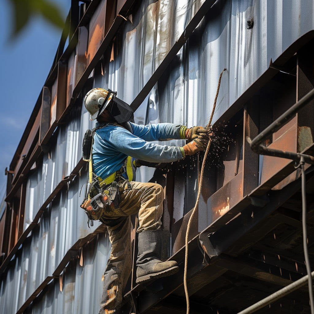 safety precautions when dismantling a metal building