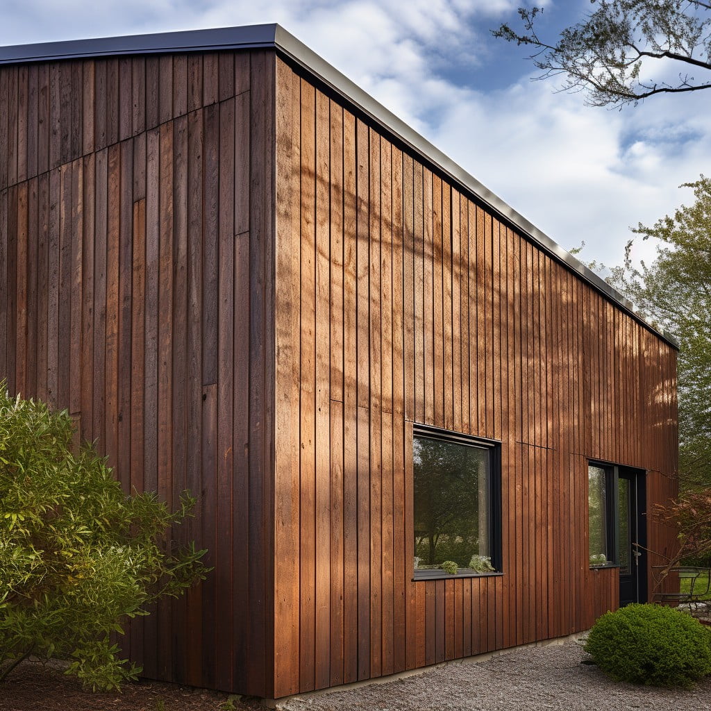 selection of wood siding for metal buildings