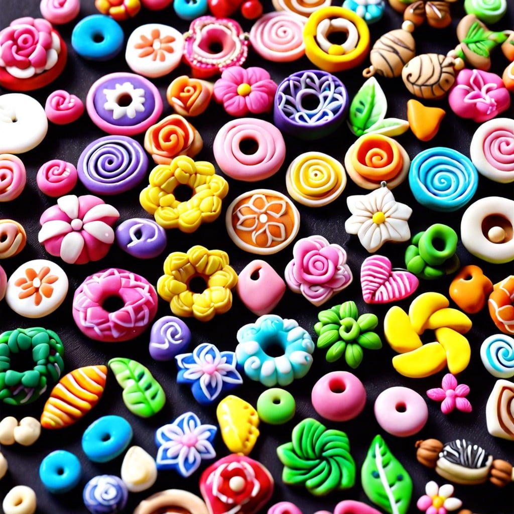 selection of polymer clay