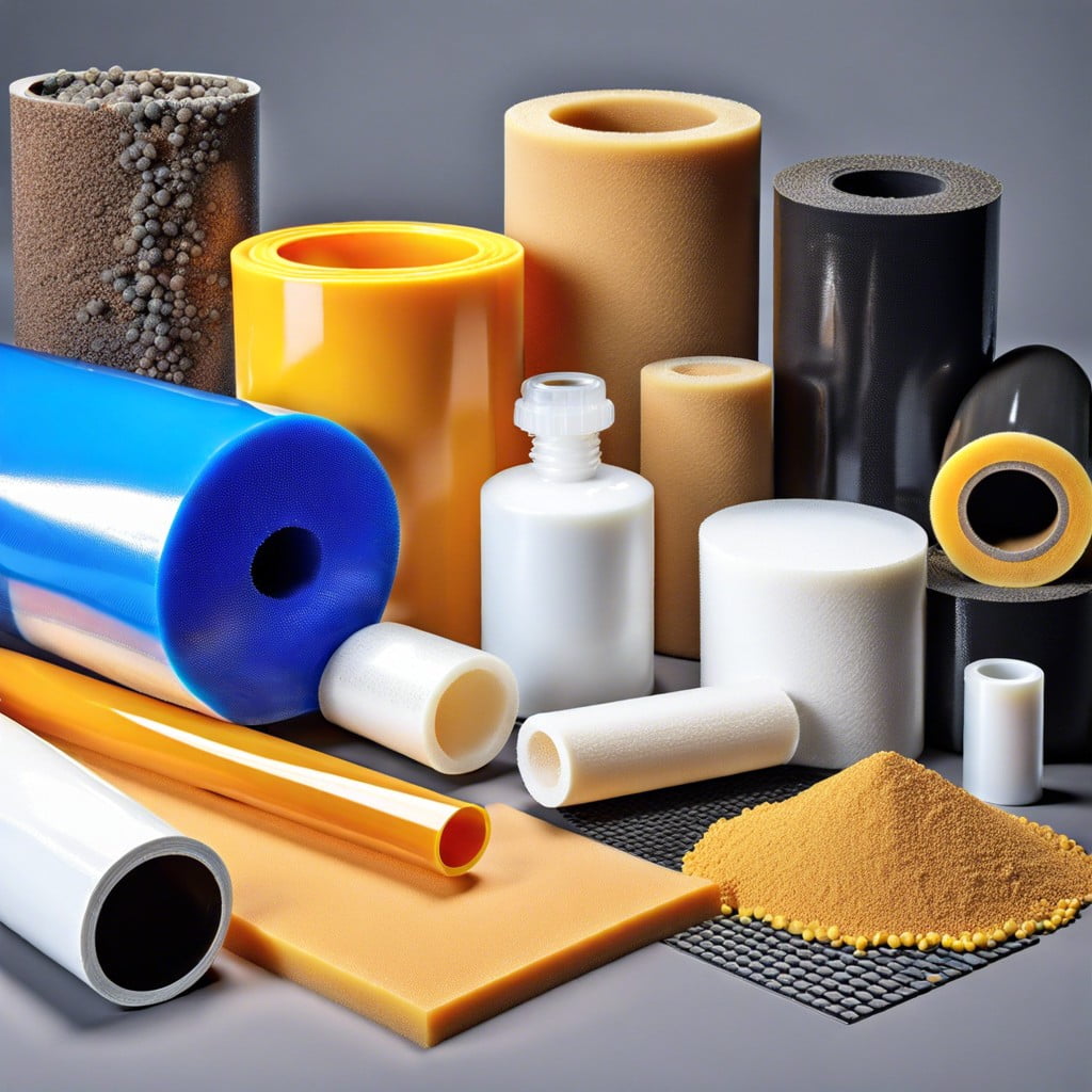 types of polymers used in construction