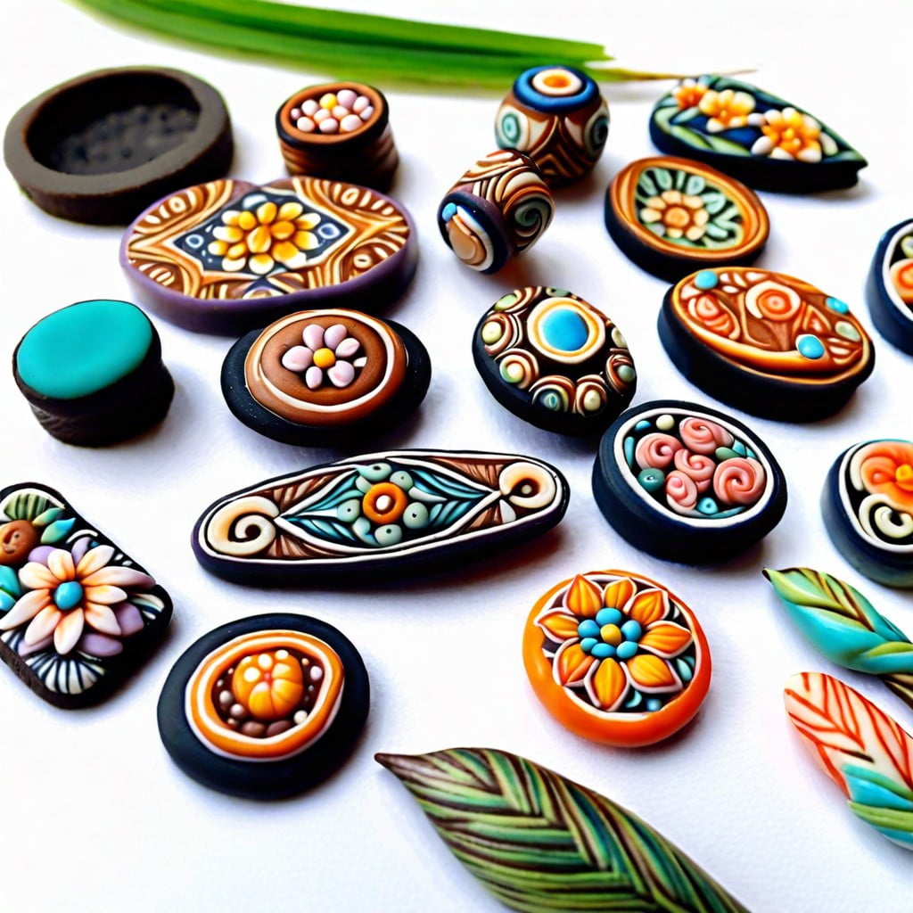 creating miniature jewelry pieces from polymer clay canes