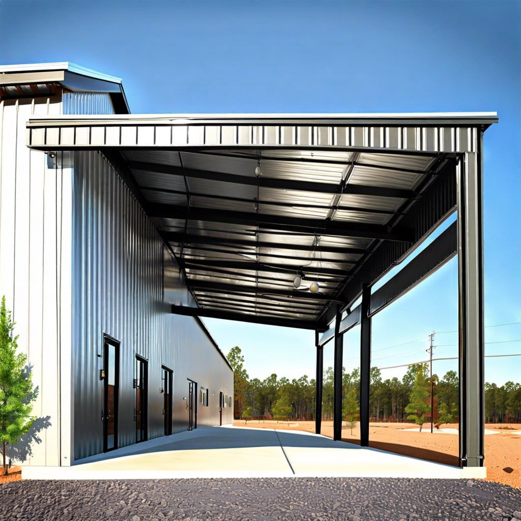 functionality of overhang in metal buildings