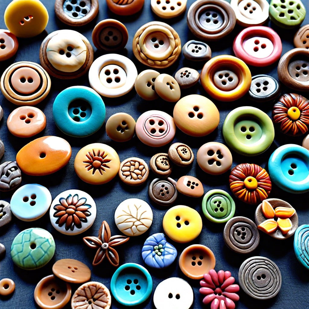handmade polymer clay buttons