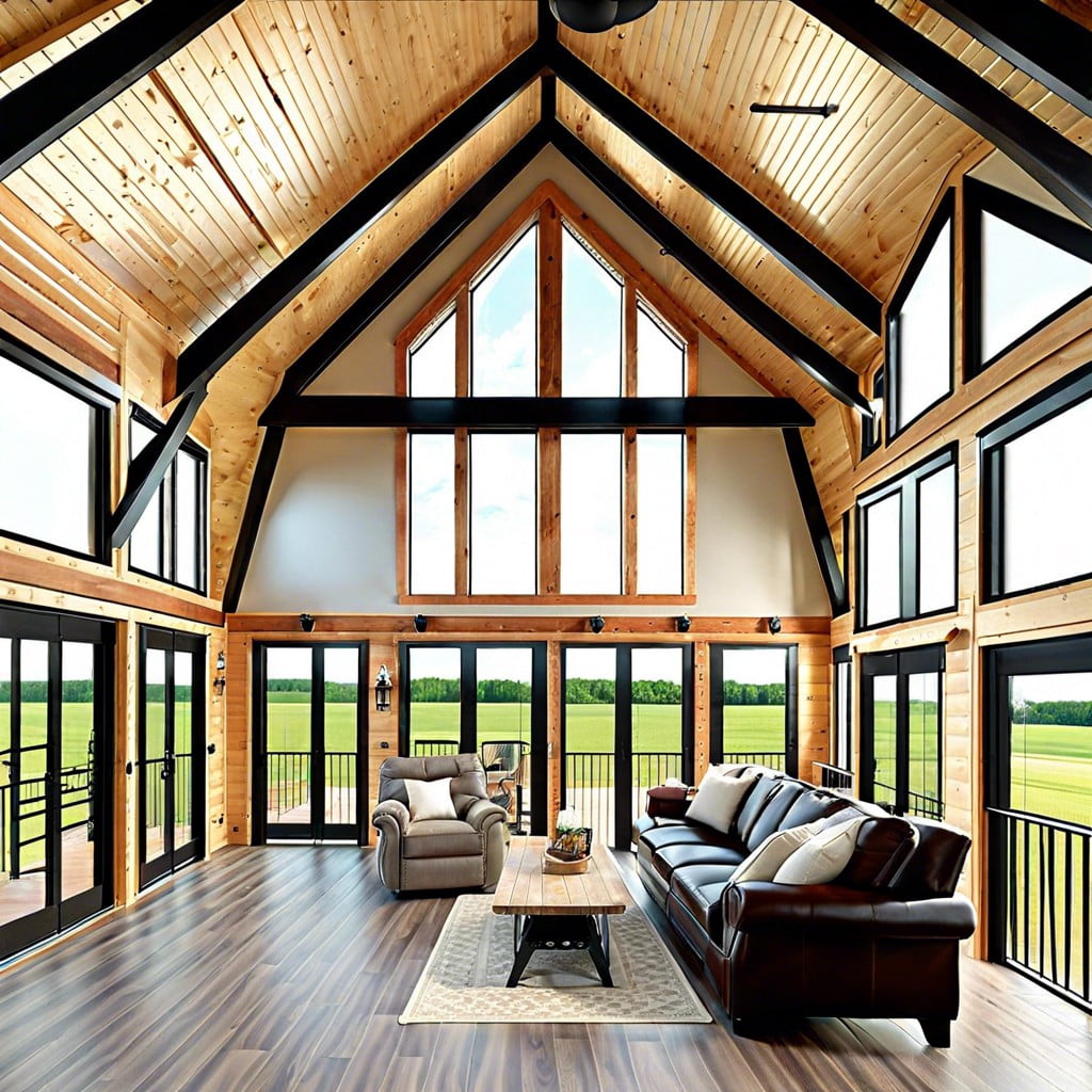 ideas for pole barn loft outdoor balconies