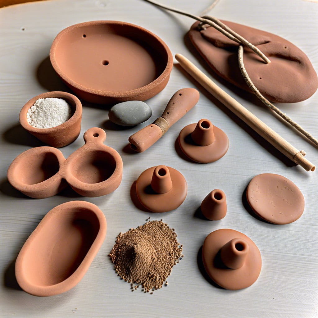 materials needed for clay pendants