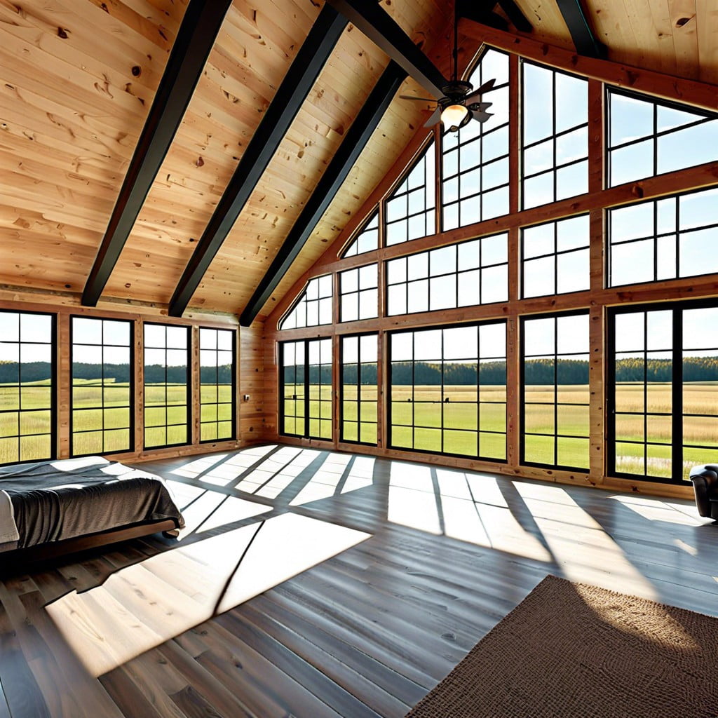 maximizing a view window ideas for pole barn lofts