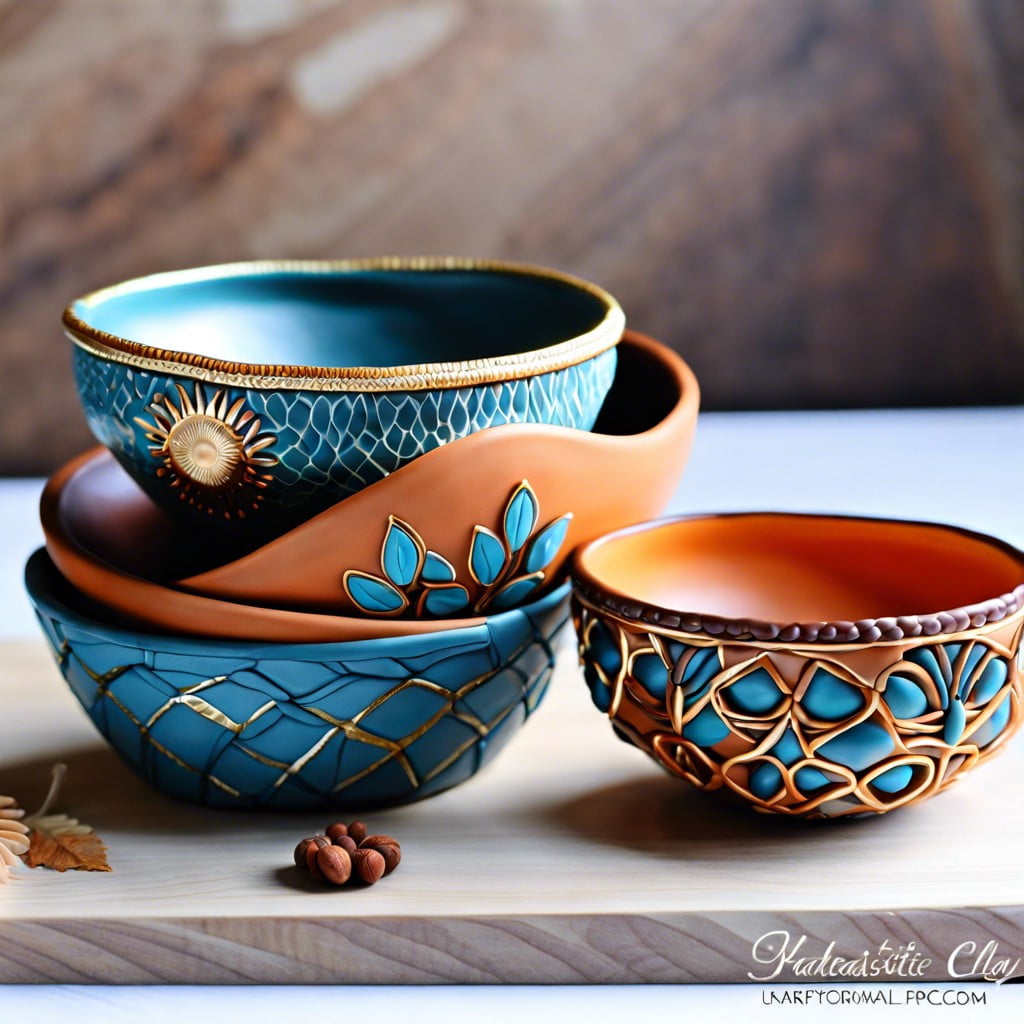 polymer clay decorative bowls