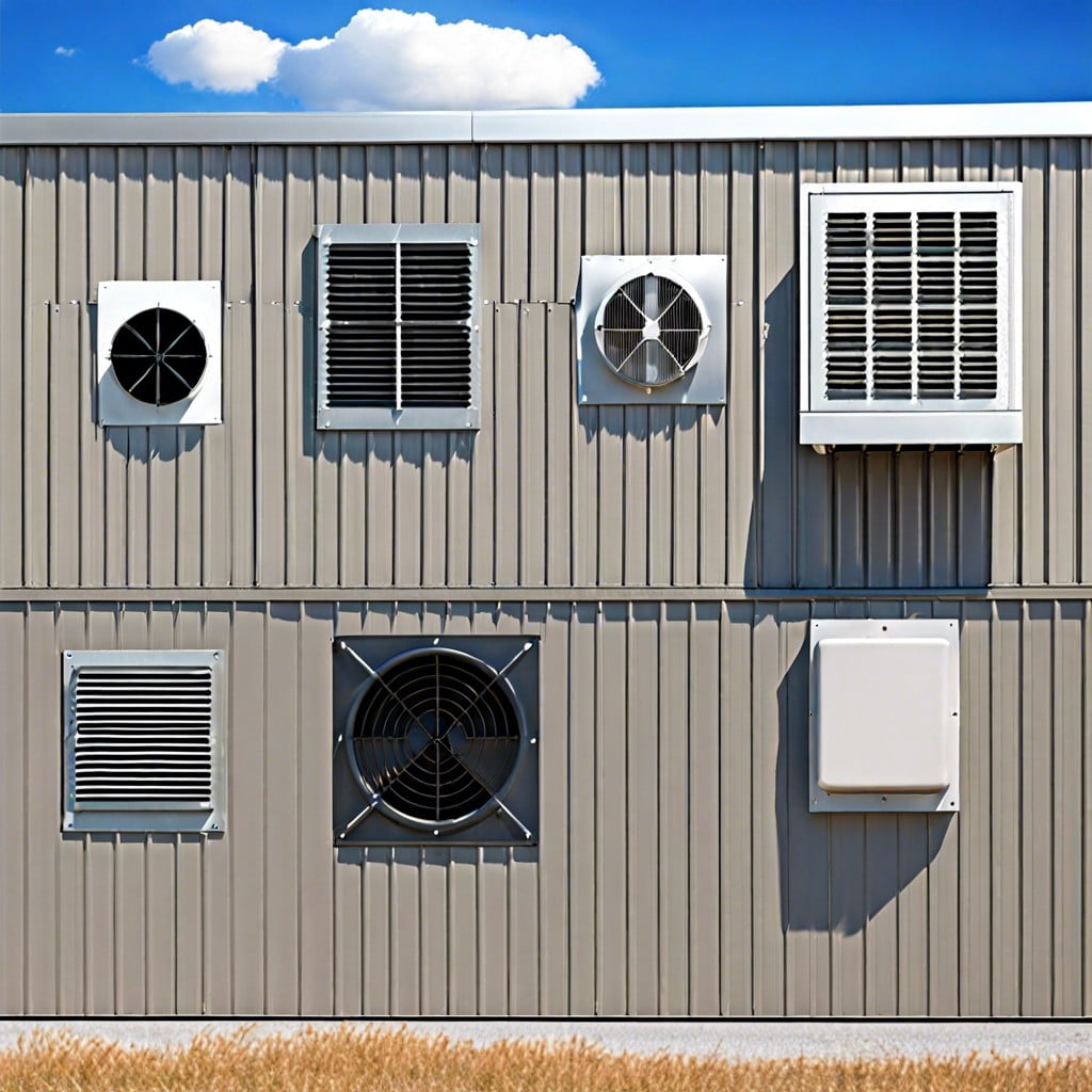 types of vents for metal buildings