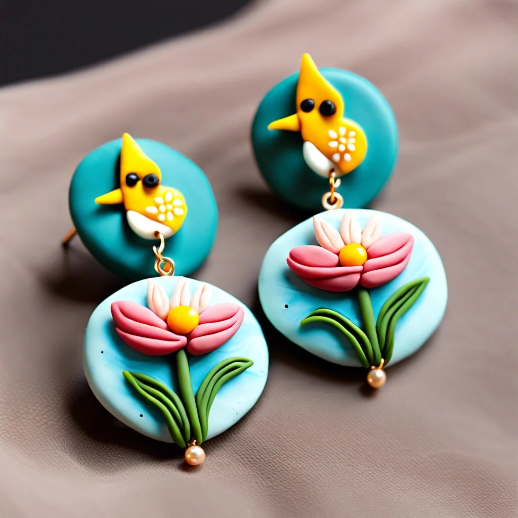 choosing polymer clay for cute earrings