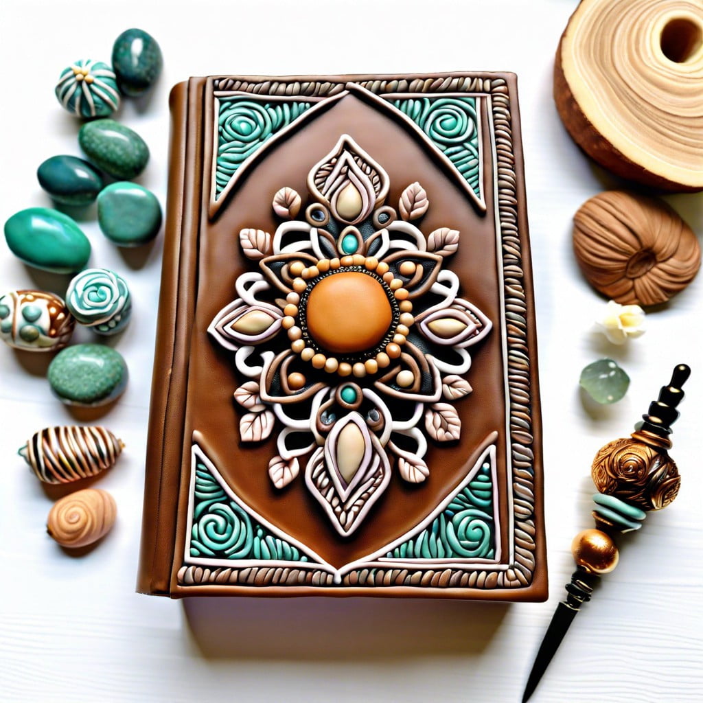 clay decorative book covers