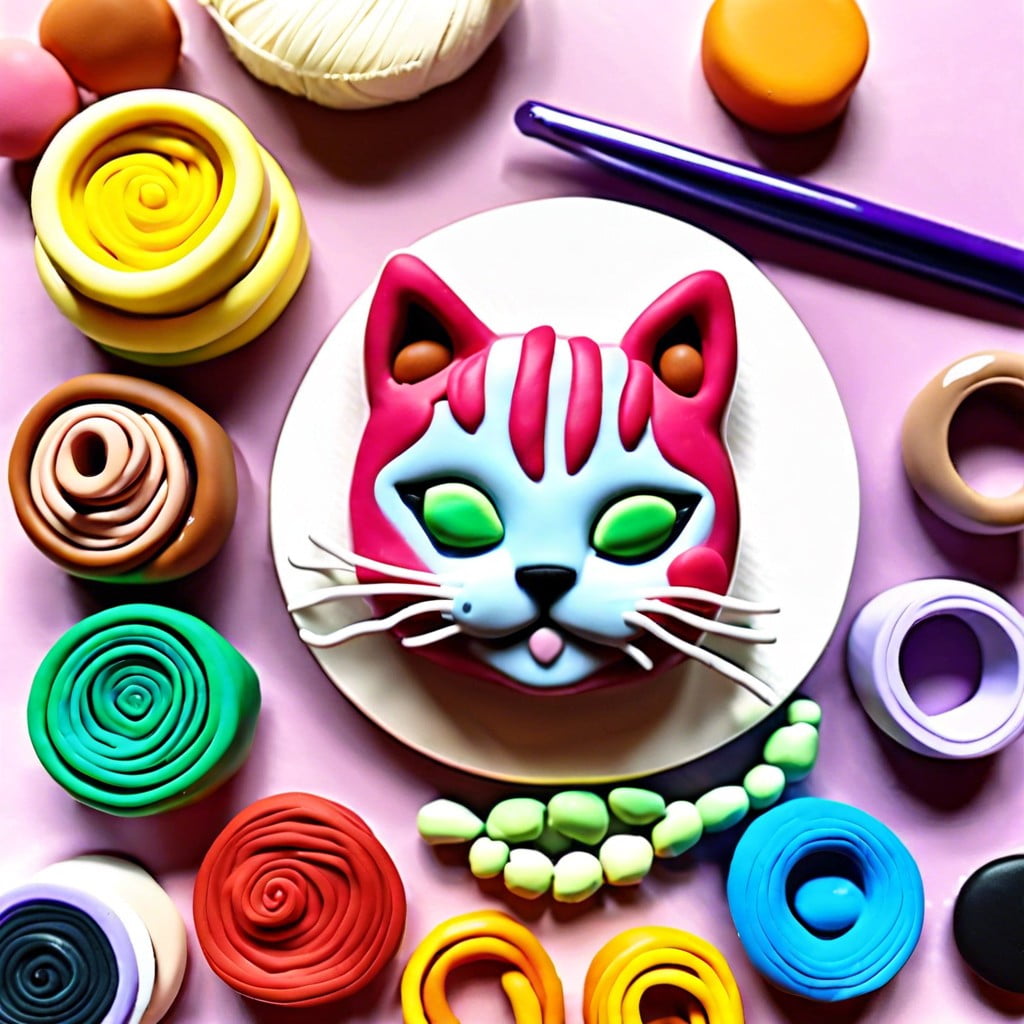 materials needed for polymer clay cat creation