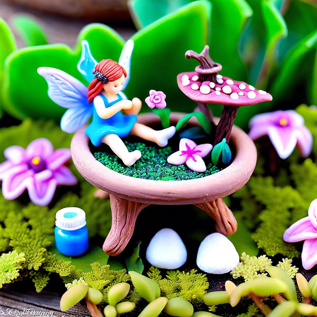 mini clay fairy garden accessories