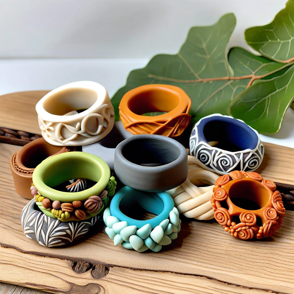 polymer clay napkin rings