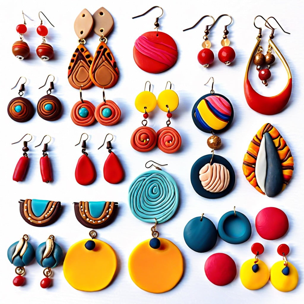 selection criteria for polymer clay earrings