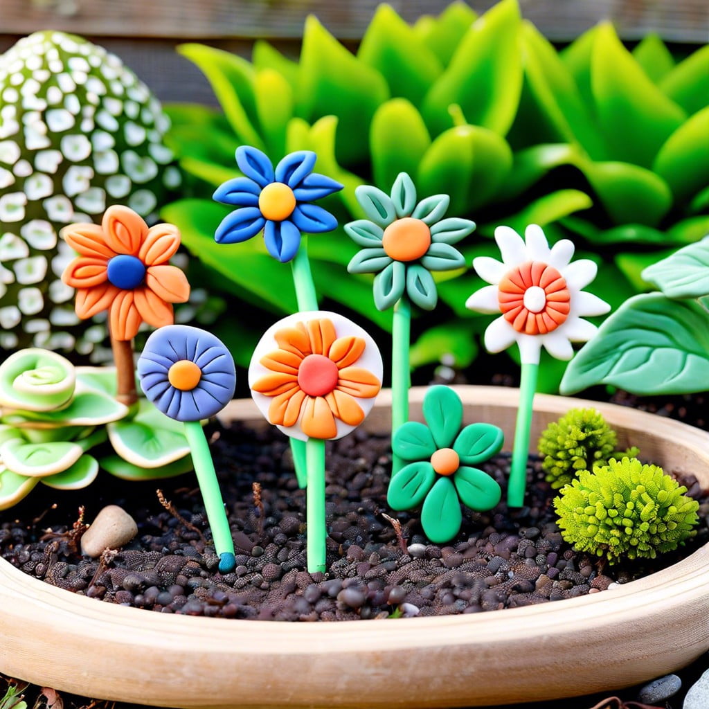 simple clay plant markers