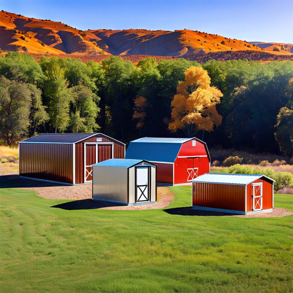 types of portable metal buildings