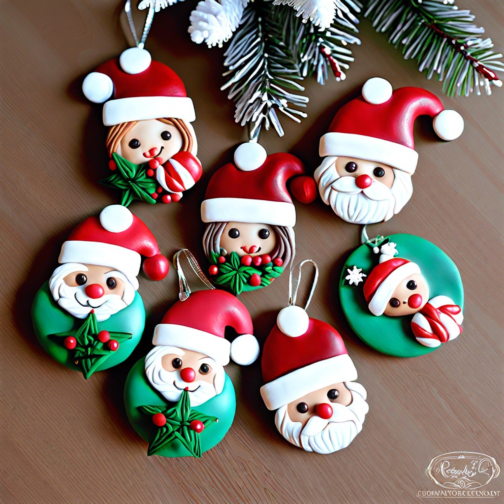 polymer clay holiday ornaments